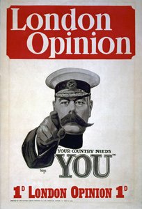 Je land heeft JOU nodig, poster voor de London Opinion, 1914